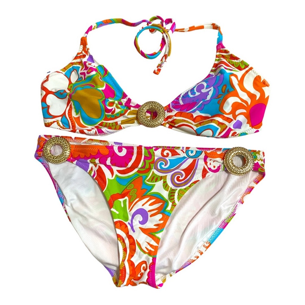 Trina Turk Multicolor Floral Bikini